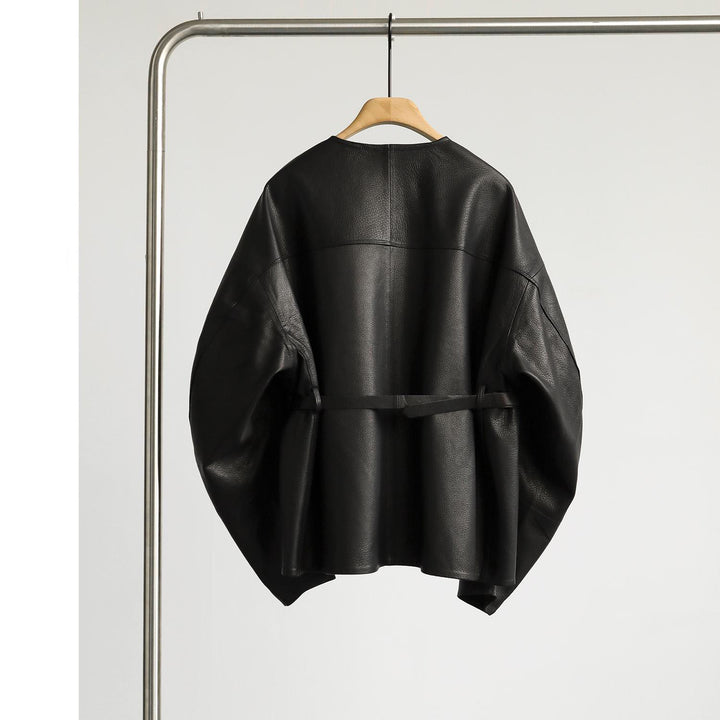 Damen Oversized Lederjacke Drune