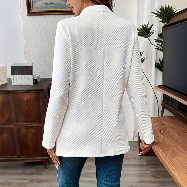 Damen Taillierter Longblazer mit strukturierter Stepp-Optik Drune