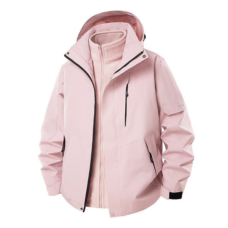 Herren Multifunktionale Winterjacke mit abnehmbarer Kapuze Drune