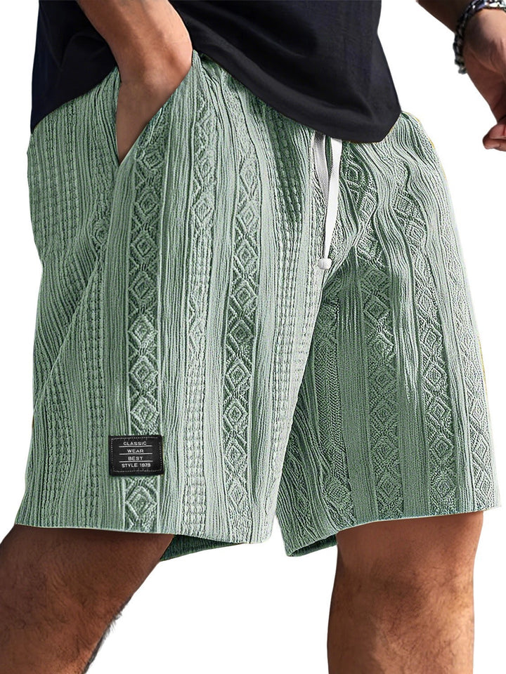 Herren Stilvolle Freizeithosen im lässigen Strickdesign Drune