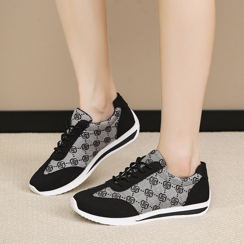 Damen nan leichte Jacquard Freizeitsneaker mit gepolstertem Komfortfußbett Drune