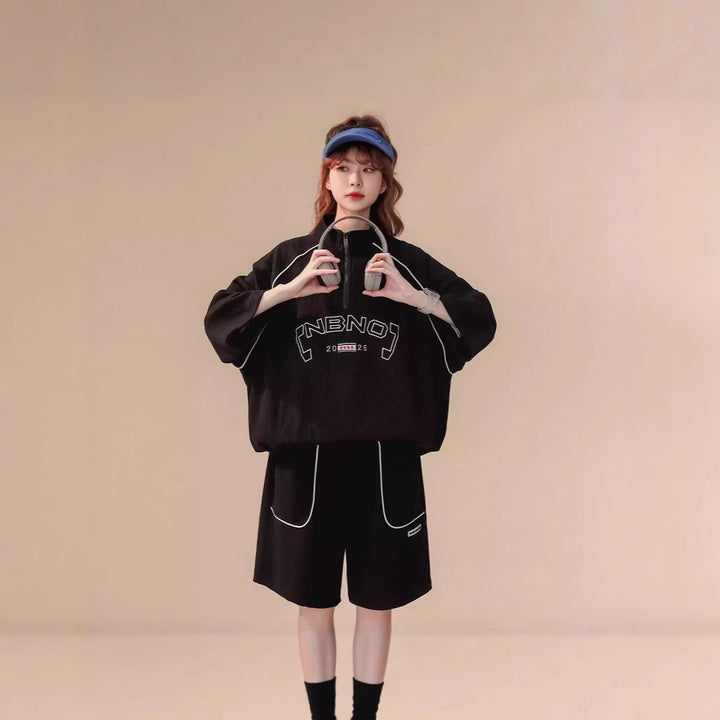 Damen Sportliches Oversized Set Drune