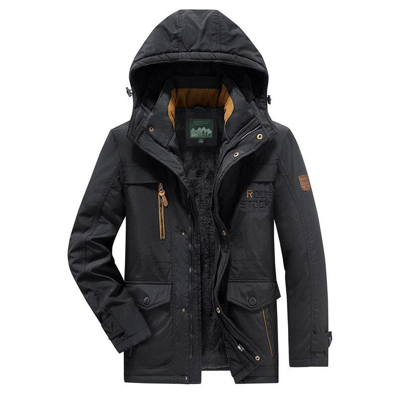 Herren Multifunktionale Outdoor-Jacke mit Fleece-Futter Drune