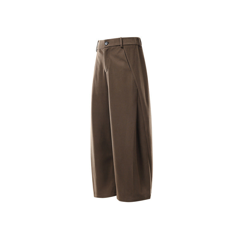 Damen Weite Culotte-Hose aus formstabilem Ponte mit hoher Taille und verdecktem Komfortbund Drune