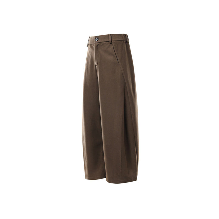 Damen Weite Culotte-Hose aus formstabilem Ponte mit hoher Taille und verdecktem Komfortbund Drune