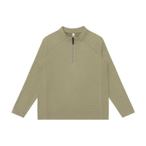 Unisex Halbzip-Sweatshirt mit Troyerkragen und Raglannähten Drune