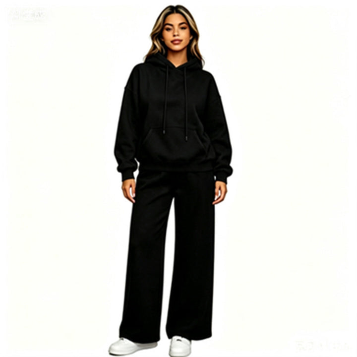Damen Bequemer Oversized Hoodie mit weiten Jogginghosen Drune