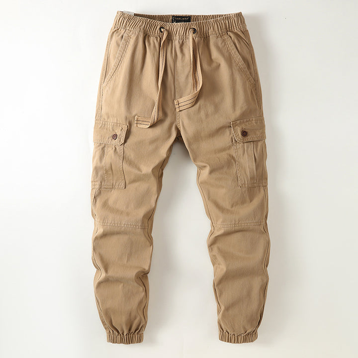 Herren Cargo-Joggerhose im Utility-Stil mit Tunnelzug, Knieverstärkung und elastischen Bündchen Drune