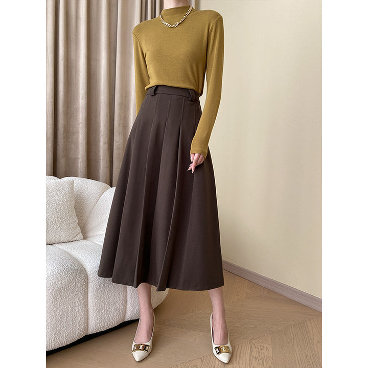 Damen Langarmshirt mit hohem Kragen Drune