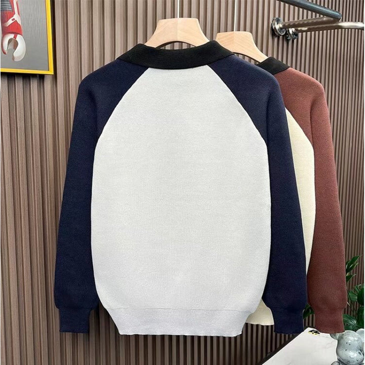 Damen Modischer Strickpullover mit Reißverschluss Drune