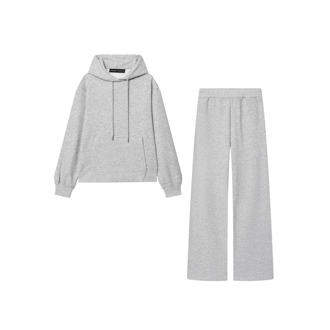 Damen nan Lounge‑Set mit Oversize Hoodie und weitem Sweatpant‑Hose Drune