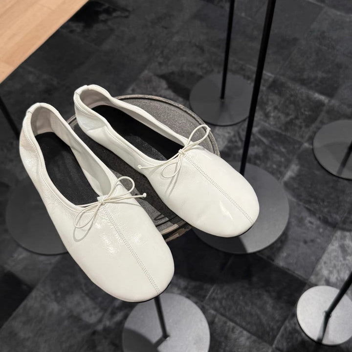 Damen Ballerinas mit Elegantem Knoten-Detail und Flexibler Sohle Drune