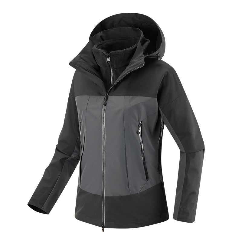 Damen Multikomfort Softshelljacke mit herausnehmbarem Fleece-Inlay und verstellbarer Kapuze Drune