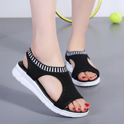 Damen Leichte Orthopädische Keilsandalen mit Gepolsterter EVA-Sohle Drune