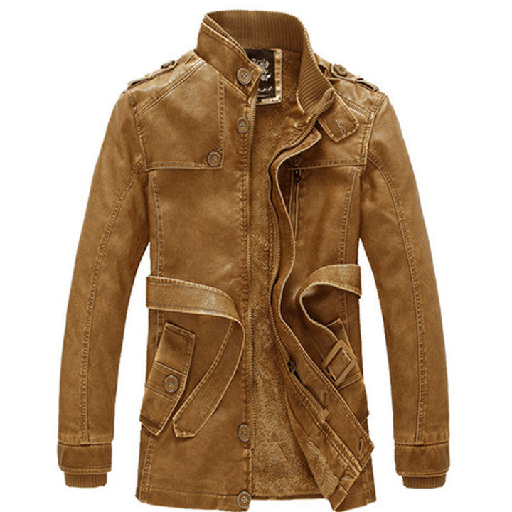 Herren Modische Denimjacke mit Fleecefutter Drune