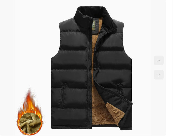 Herren Leichte Softshell-Outdoorweste mit Mesh‑Futter, Reißverschlusstaschen und Stehkragen Drune