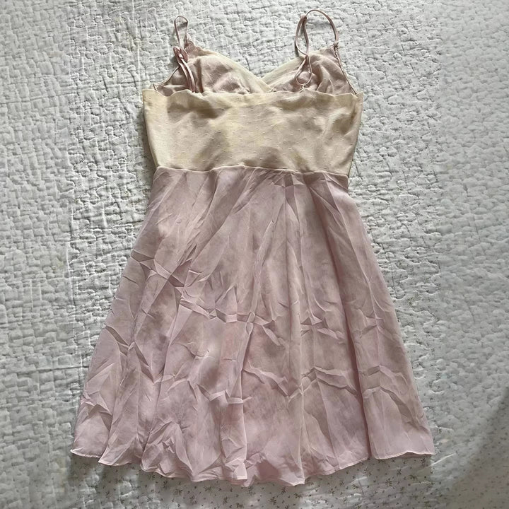 Damen Elegantes Nachthemd mit Spitzenverzierungen Drune