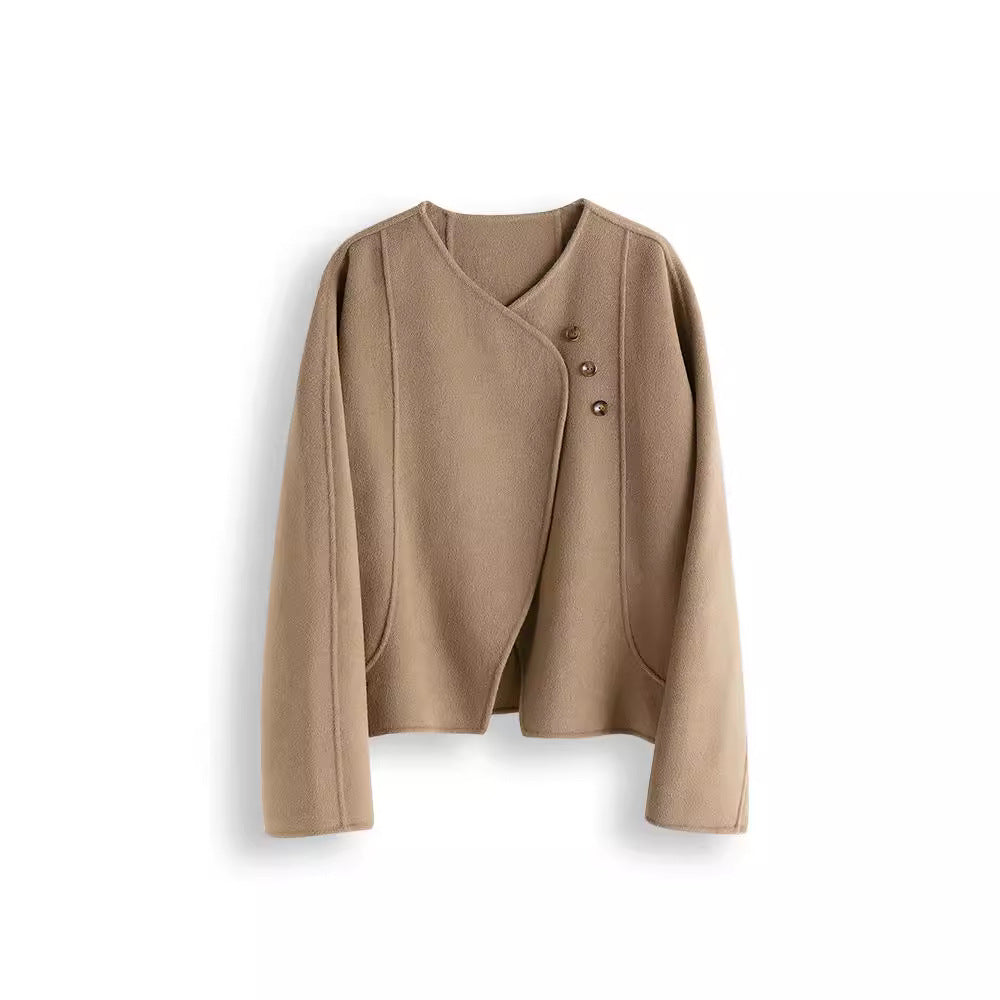 Damen Elegante und gemütliche Jacke mit asymmetrischem Schnitt Drune