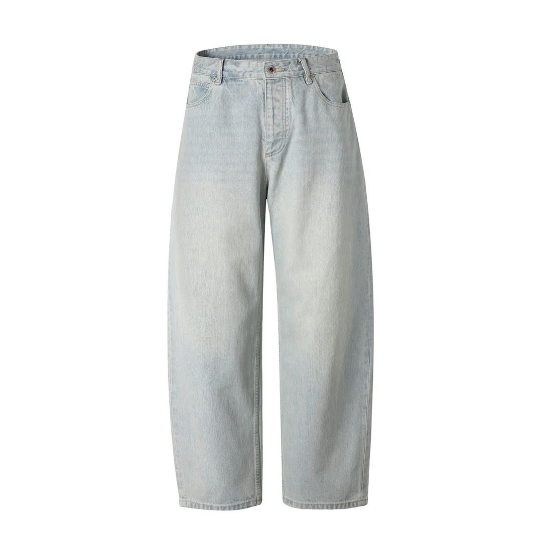 Damen Hochtaillierte Straight‑Leg Jeans mit weitem Bein Drune