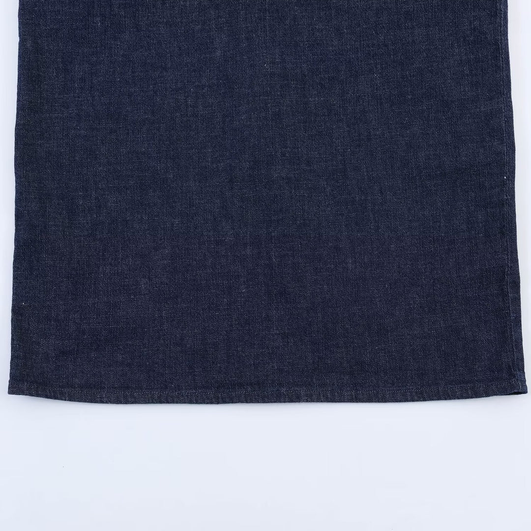 Damen Maxikleid mit V-Ausschnitt und schmaler Silhouette Drune