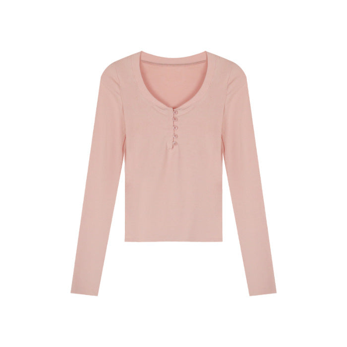 Damen modisches und komfortables Langarmshirt Drune