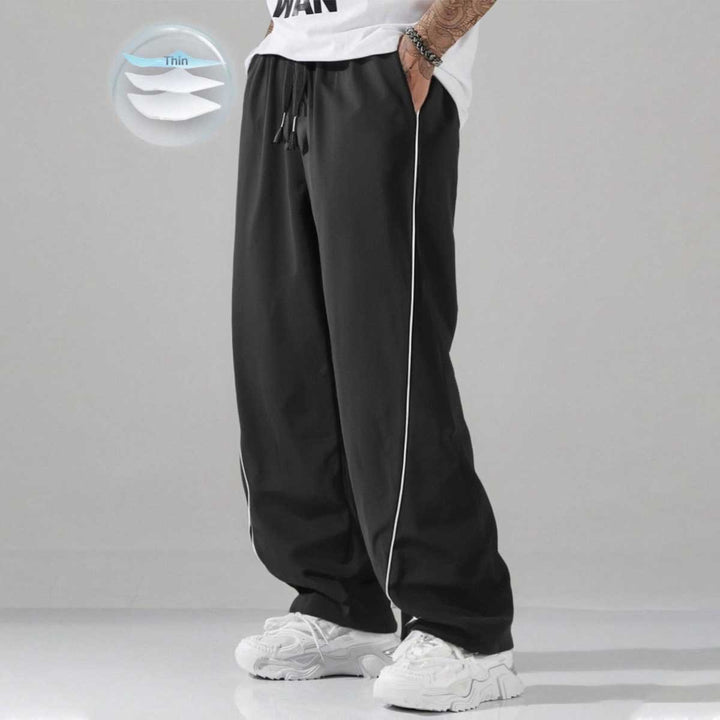 Herren Sportliche Freizeithose mit verstellbarem Bund und seitlichen Taschen Drune