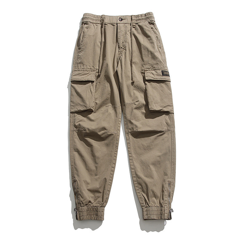 Herren Cargo-Joggerhose mit elastischem Komfortbund, Kniepaneelen und Reißverschluss-Knöcheln Drune