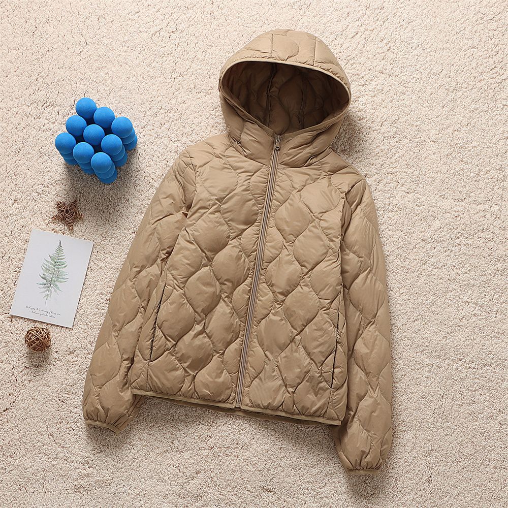 Damen Gesteppte Kapuzenjacke mit organischer Tropfensteppung und komprimierbarer Thermofüllung Drune