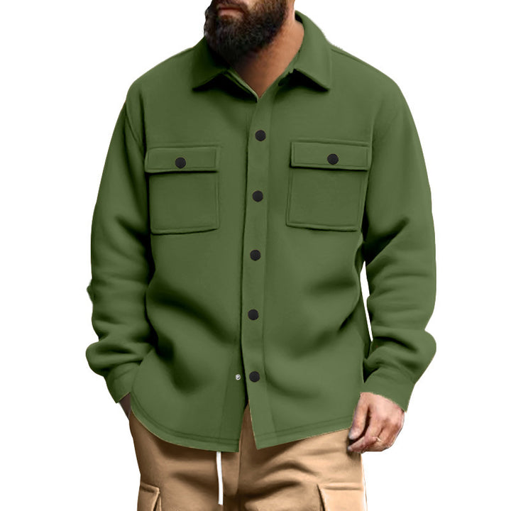 Herren strukturierte Arbeitsjacke mit praktischen Taschen Drune