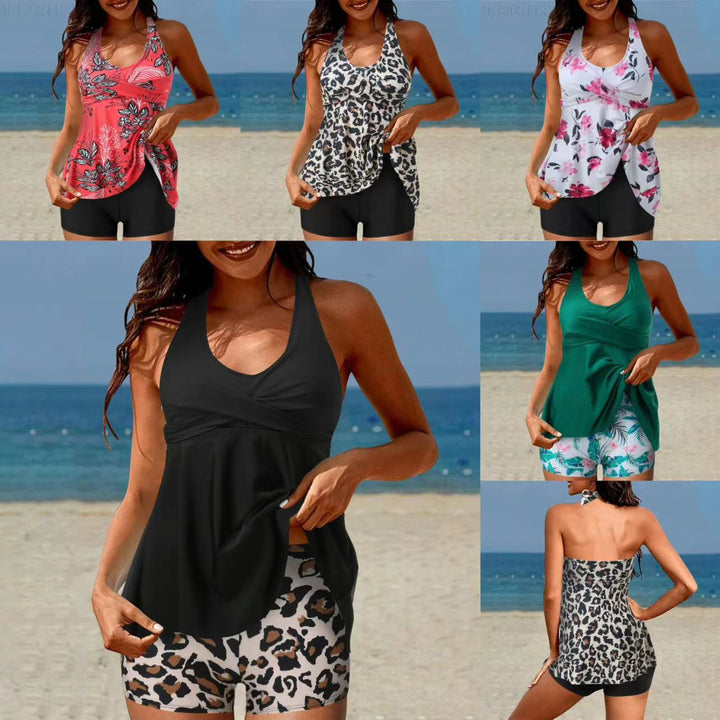 Damen Tankini-Set mit Hohe Taille und Sportlichem Flair Drune