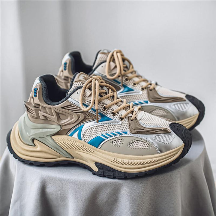 Herren Voluminöse Laufsneaker mit dicker Profilsohle und atmungsaktivem Mesh-Obermaterial Drune