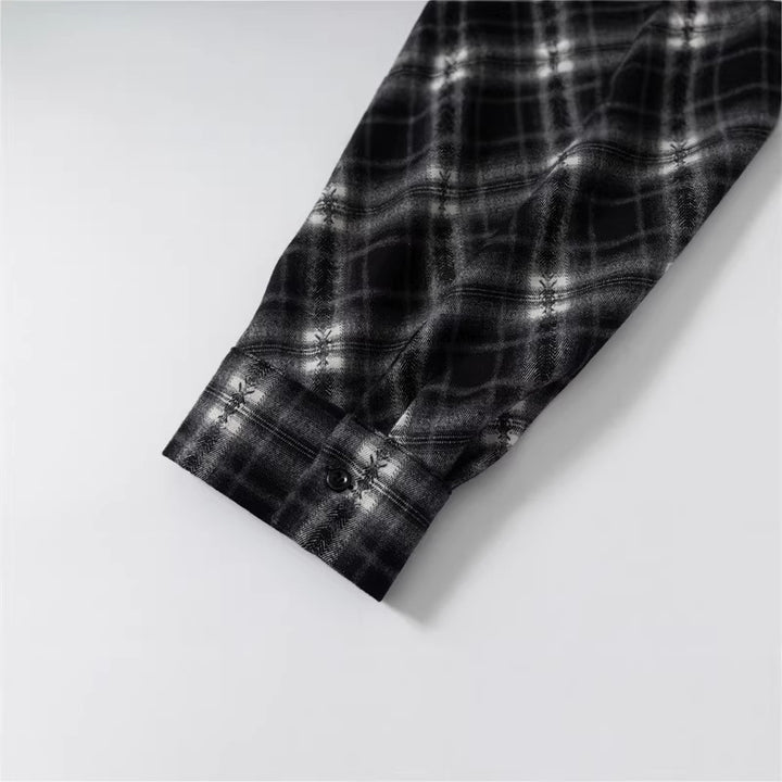 Damen Oversize-Flanellhemd mit asymmetrischem Saum Drune
