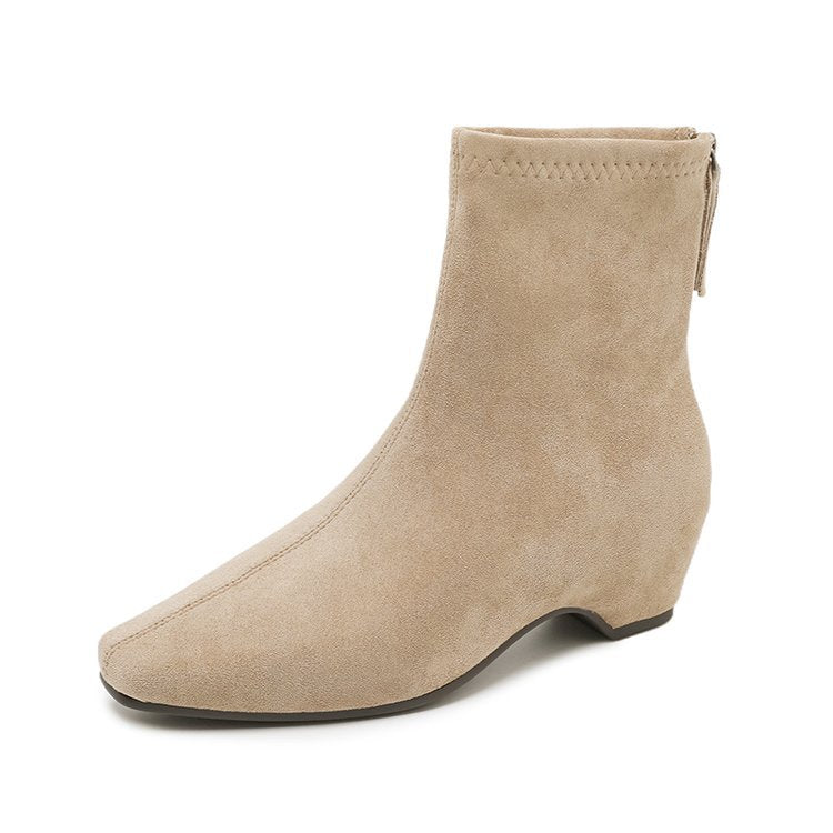 Damen Modische Ankle-Stiefel mit elegantem Sitting Drune