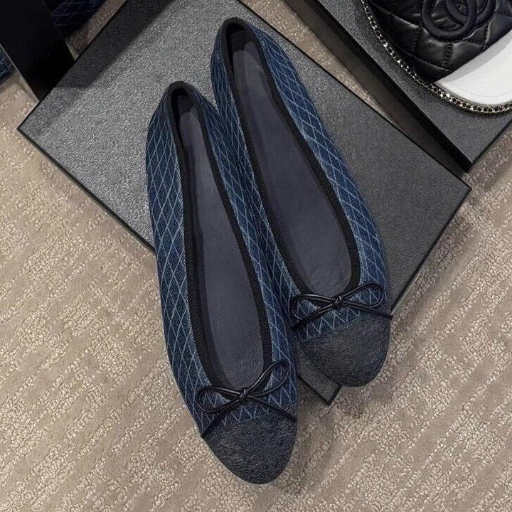 Damen Ballerinas mit elegantem Kontrast-Design und weichem Fußbett Drune