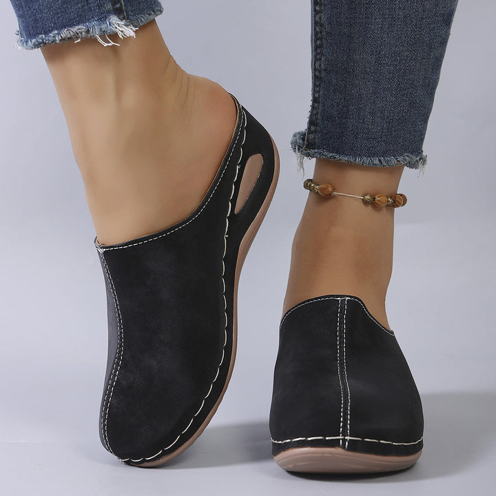 Damen Clogs mit ergonomischem Fußbett und rutschfester Sohle Drune