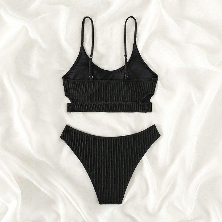 Damen raffinierter Bikini mit gestreiftem Design Drune