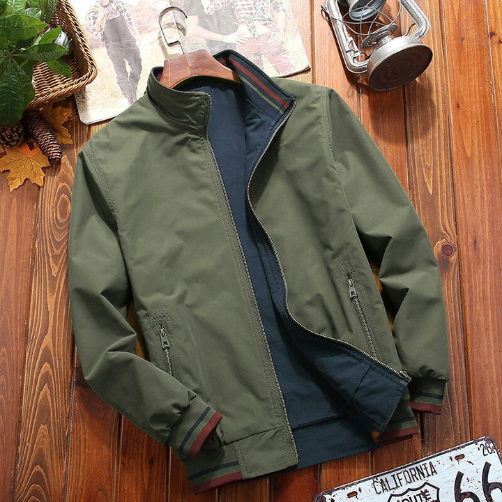 Herren Stylische Übergangsjacke mit hoch geschlossenem Kragen Drune