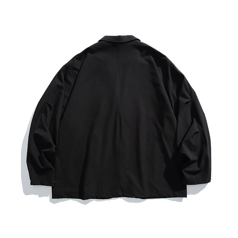 Herren Oversized Utility-Sakko mit multifunktionalen Taschen Drune