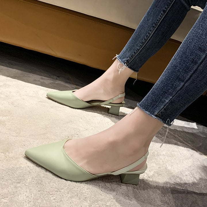 Damen Elegante Slingback Pumps mit schickem Schnitt und komfortablem Blockabsatz Drune