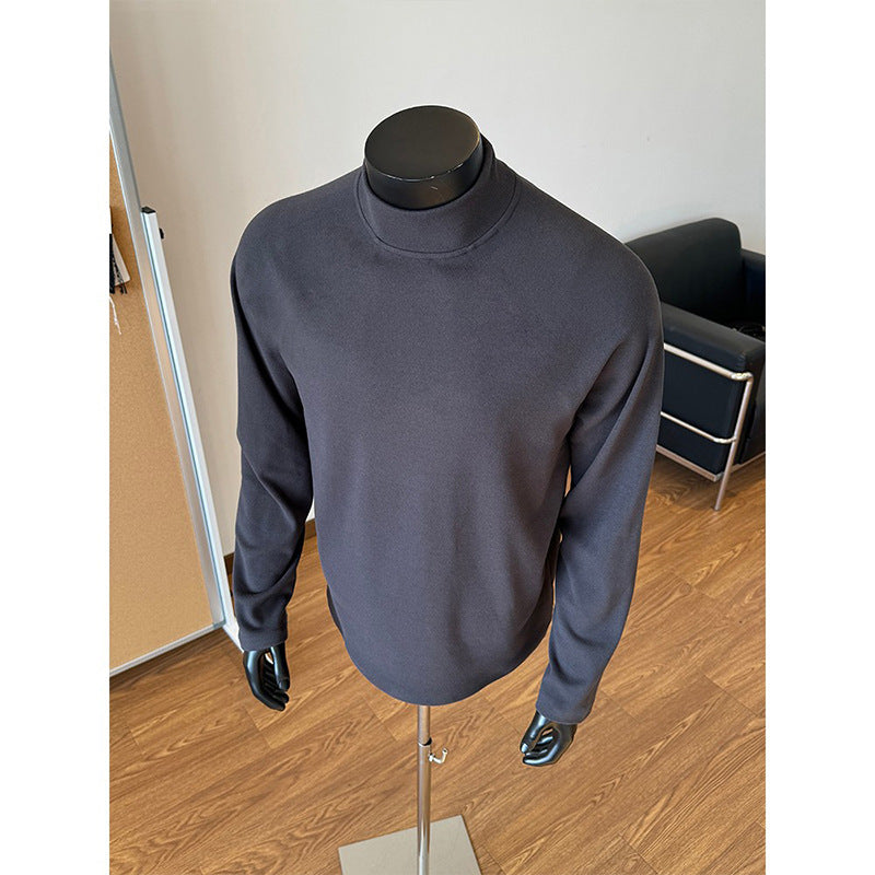 Unisex Oversize-Stehkragen-Sweatshirt mit Raglanärmeln und weichem Baumwollfleece Drune