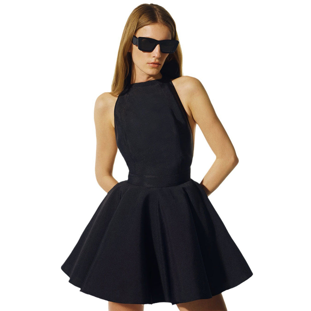 Damen Maxikleid mit schickem Rückenausschnitt und eleganter Schleifenbindung Drune