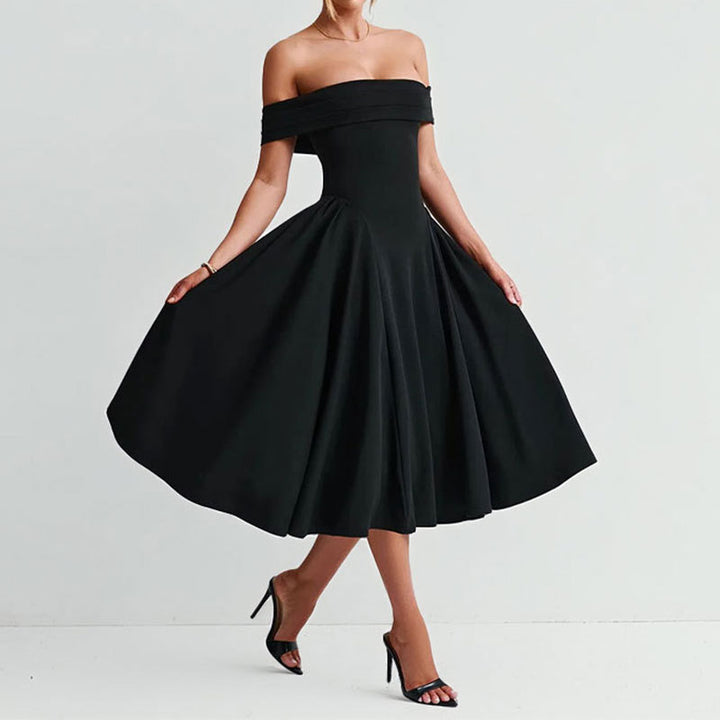 Damen Kleopard Abendkleid Drune