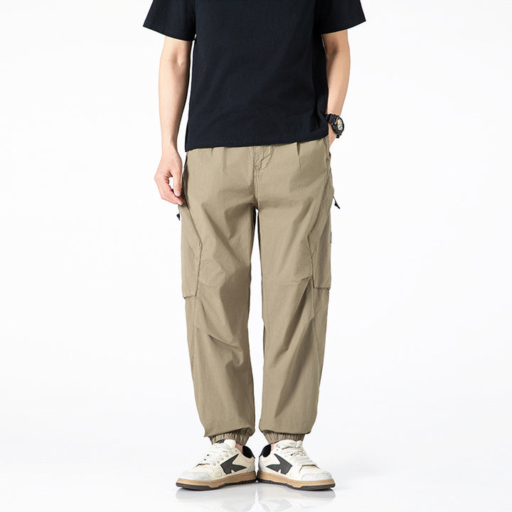 Herren leichte Tech-Cargo-Jogginghose mit elastischem Bund und multifunktionalen Taschen Drune