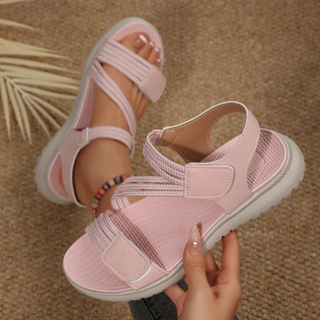 Damen Komfortable Freizeitsandalen mit verstellbarem Riemendesign Drune