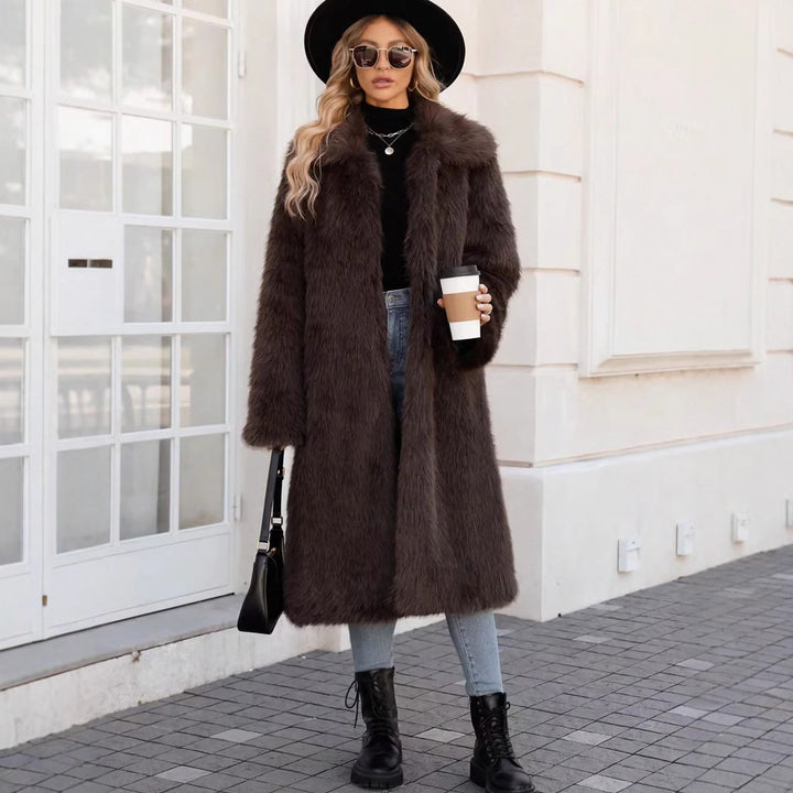 Damen Modischer Long Coat Drune