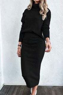 Damen Strickkleid mit hoher Taille und lässigem Schnitt Drune