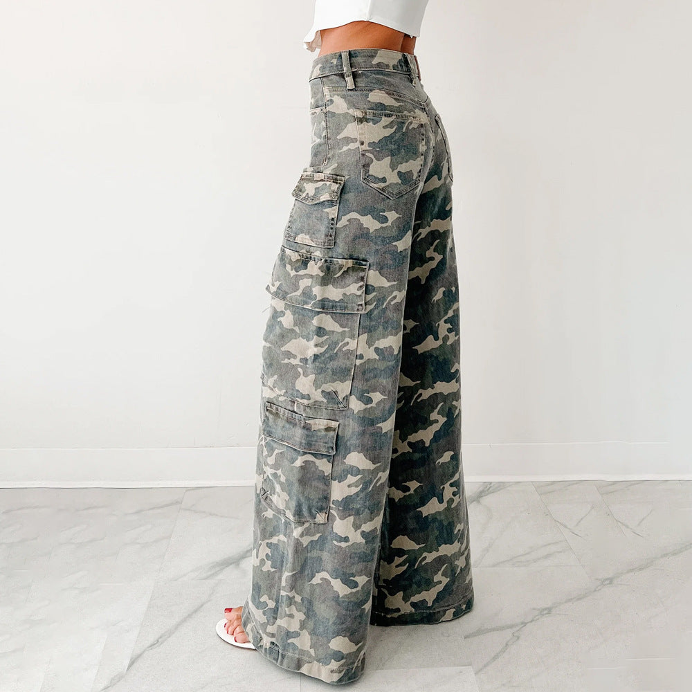 Damen Cargo-Hose mit weitem Schnitt Drune