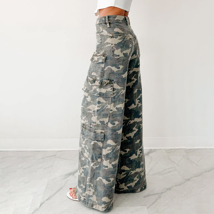 Damen Cargo-Hose mit weitem Schnitt Drune