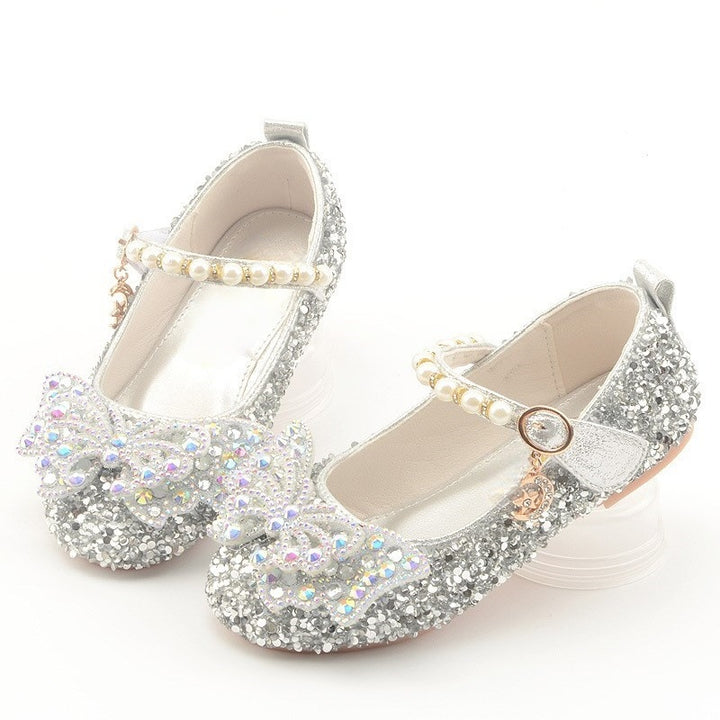 Mädchen Glitzernde Ballerinas mit filigranen Schleifenapplikationen Drune