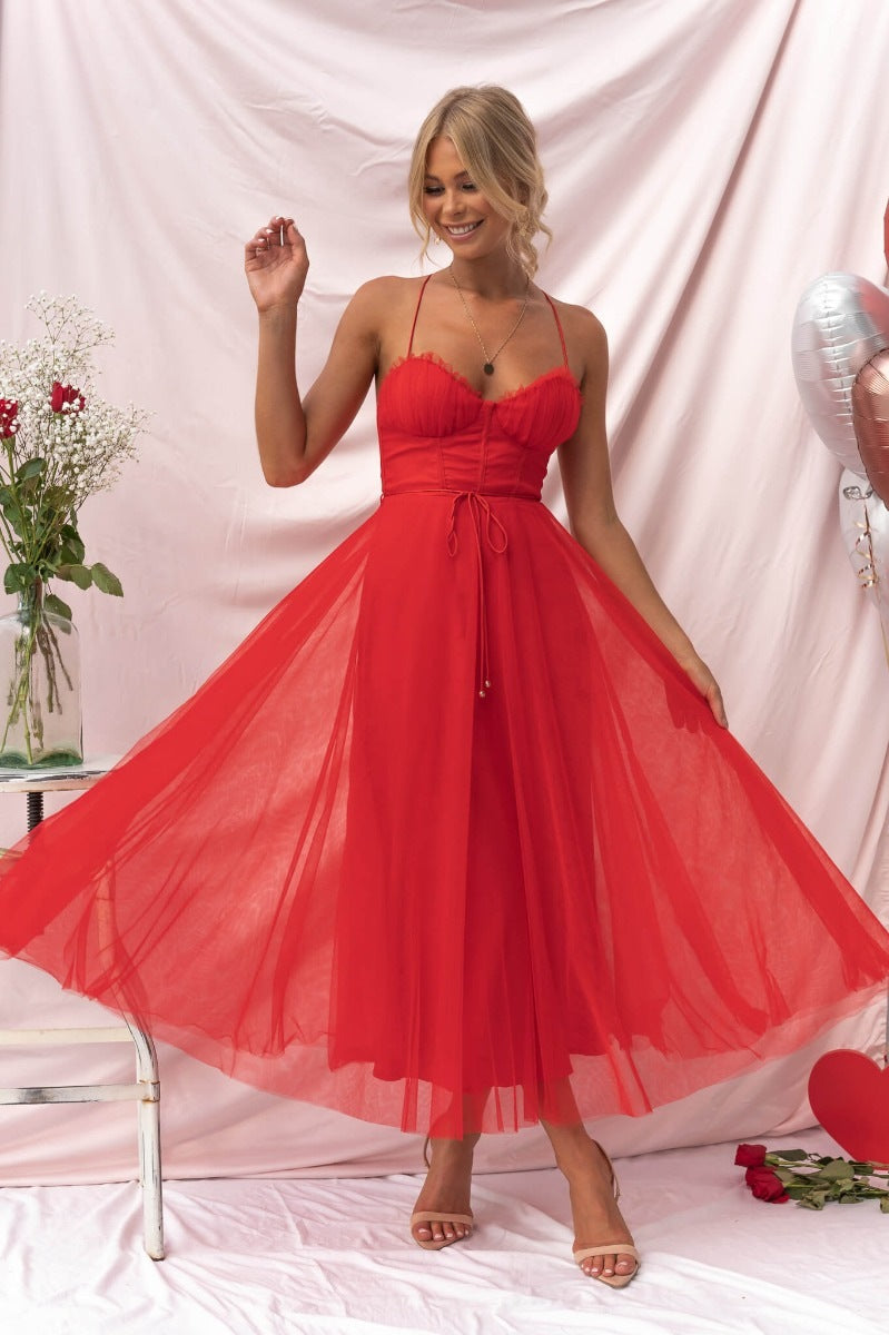 Drune | Frühling Sommer Sexy Sling Lässiges Kleid Urlaub Multi Farbe Frauen Kleidung Kleid